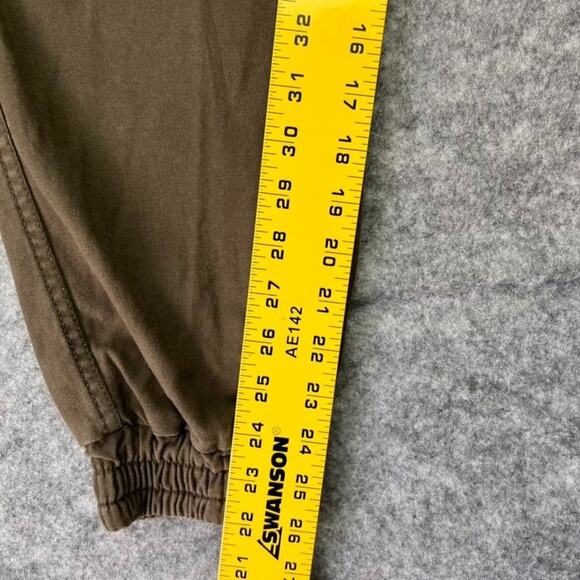 Aritzia TNA Joggers Womens 4 Green Smocked Pants Drawstrings Athleisure - Picture 4 of 16